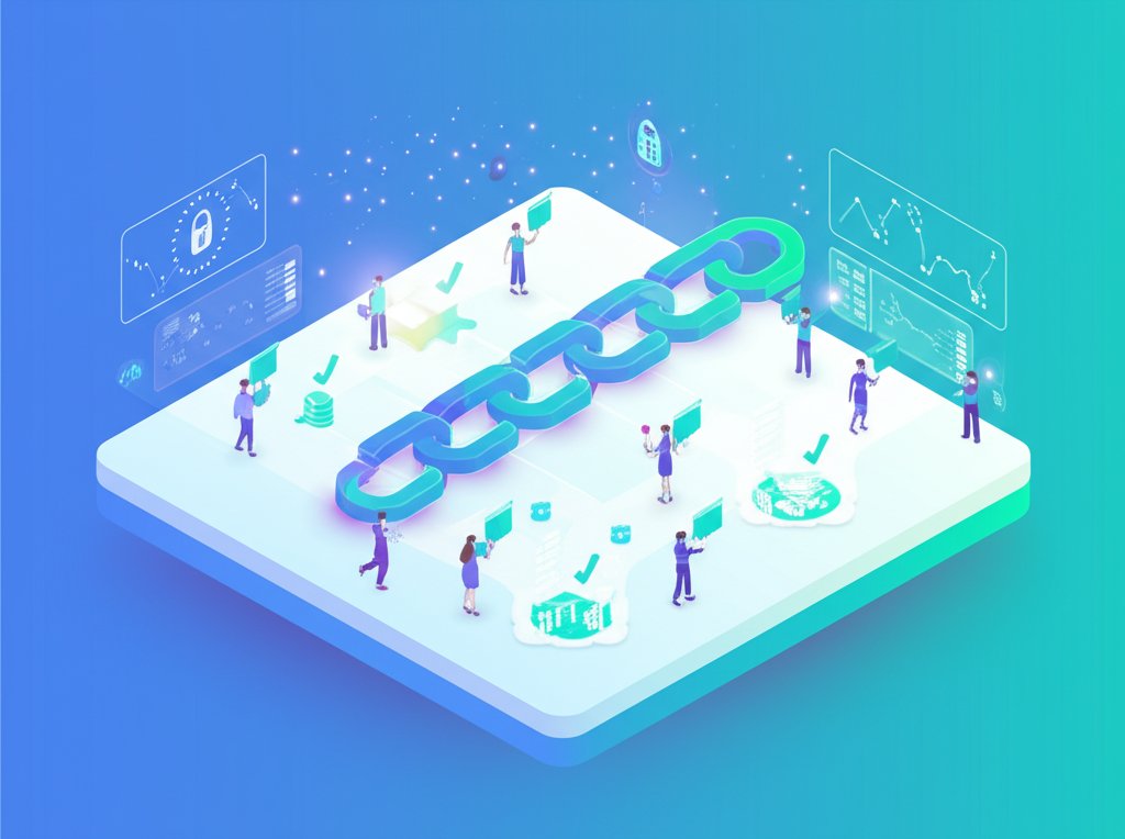 Infographic illustrating blockchain transaction flow, from initiation to confirmed block.