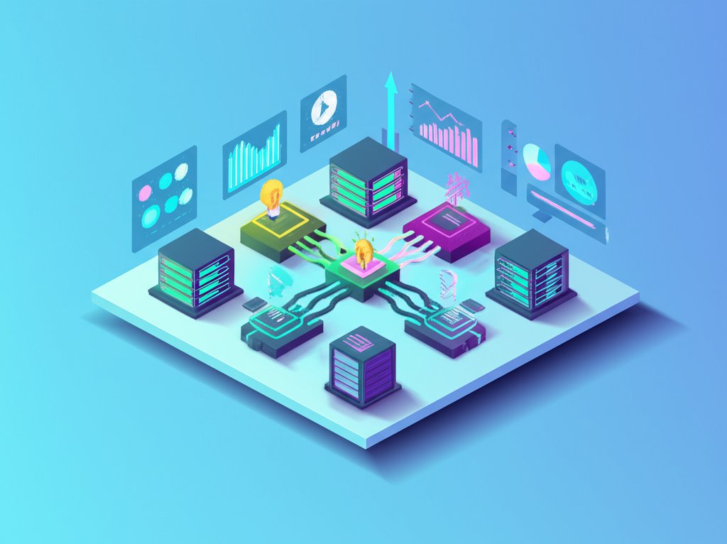 Blockchain technology driving digital transformation in modern companies.