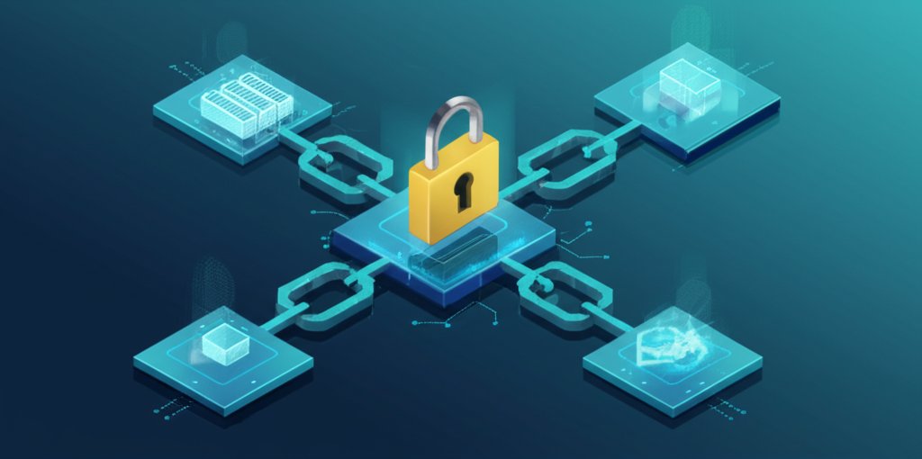 Private blockchain network diagram showing permissioned access for enterprise solutions.